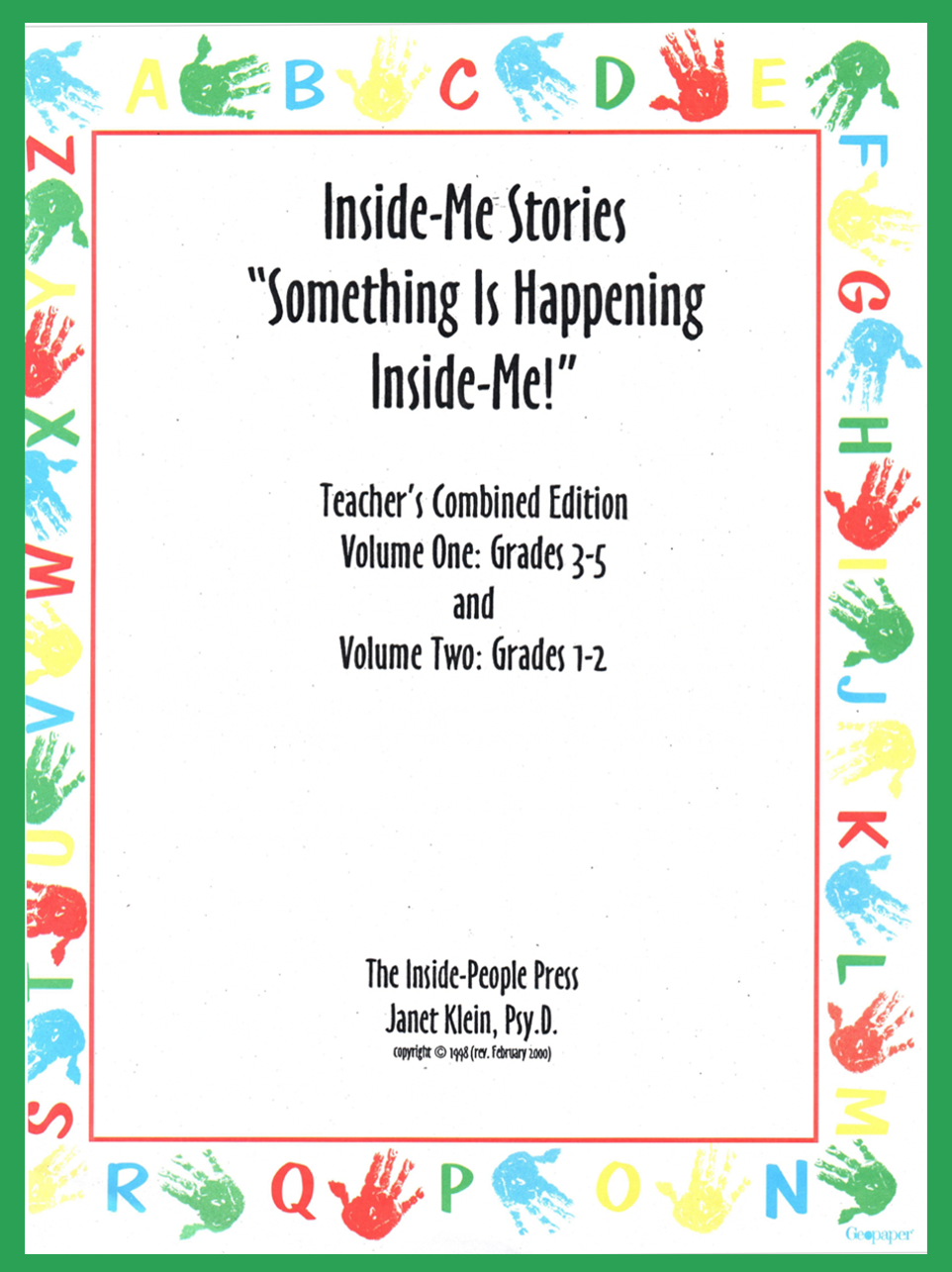 Inside-Me Stories - "Something Is Happening Inside-Me!" - digital copy
